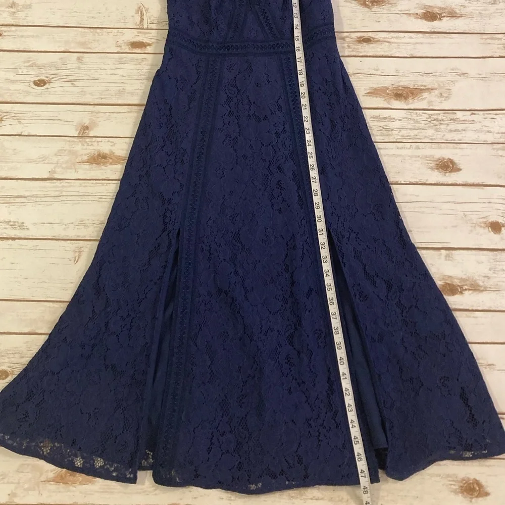Revolve Keepsake The Label Navy Blue Holder Lace Midi Dress XS